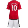 Camiseta de fútbol Manchester United Rashford 10 Niño 1ª equipación 2023-24
